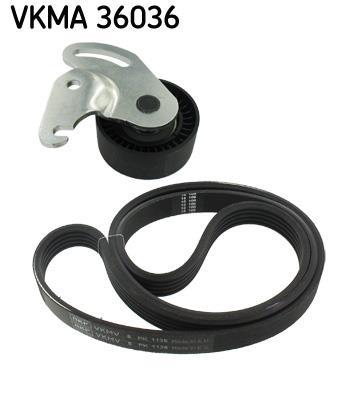 Kit de courroie d'accessoire (Courroie d’alternateur) SKF ref. VKMA 36036